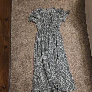 Amazon Blue Floral Maxi Dress